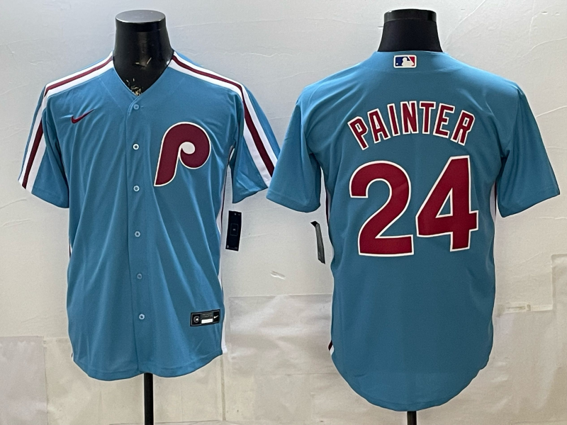 Men 2026 Philadelphia Phillies #24 Painter blue Game Nike MLB Jersey 0410005